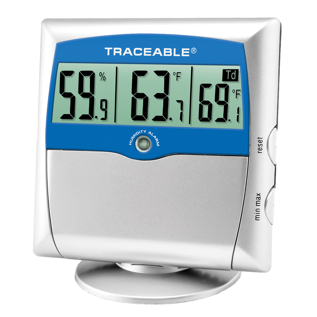 Traceable Time, Temperature, and Humidity Analog Wall Clock