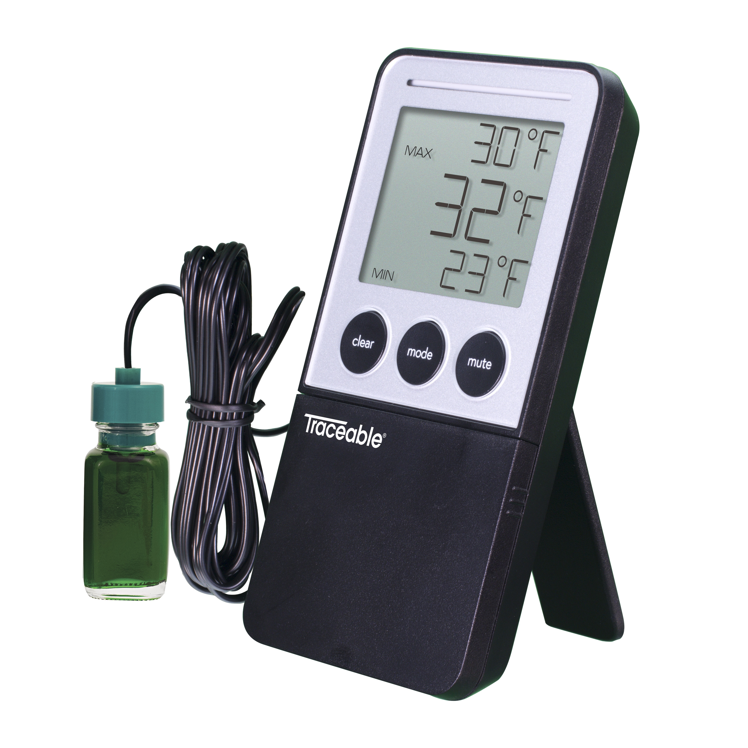Traceable Calibrated High-Accuracy Fridge/Freezer Thermometer, 2 Bullet Probes, 4.5 X 0.75 | Cole-Parmer
