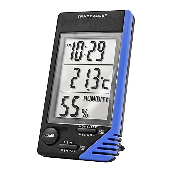 Thermometer Hygrometer with Large LED Display Wall-Mounted Desktop