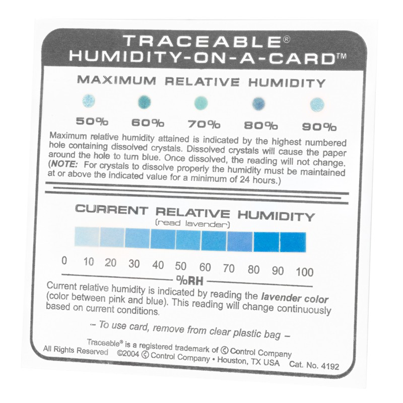 Traceable HumidityOnACard