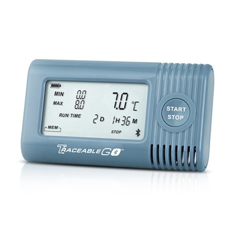 Traceable® Temperature/Humidity Bluetooth Data Logger compatible with  TraceableGO™ App and TraceableLIVE® Cloud Service ; Ambient Sensor
