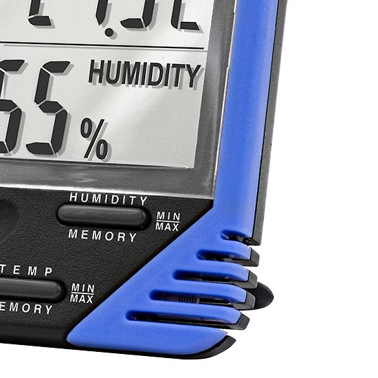 DIGITAL HYDROMETER FOR HUMIDITY & TEMPERATURE w/ CLOCK