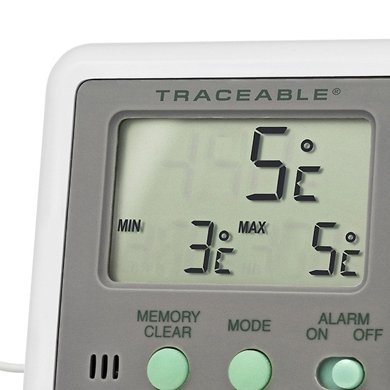 Fisherbrand Traceable Thermometer/Clock/Humidity Monitor Thermometer-clock- humidity