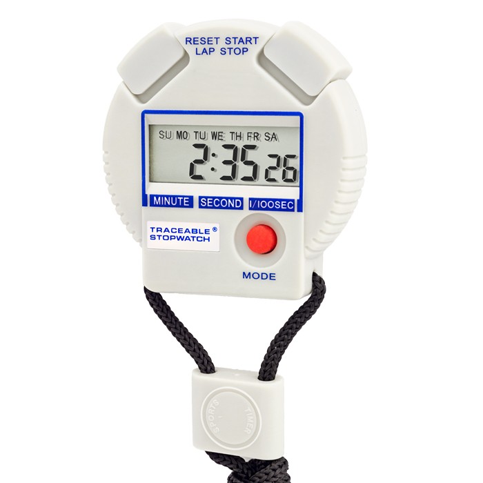 2-3/8 Diameter x 5/8 Depth Thomas 1044 ABS Plastic Traceable Workhorse LCD Digital Stopwatch 0.01 Percent Accuracy 