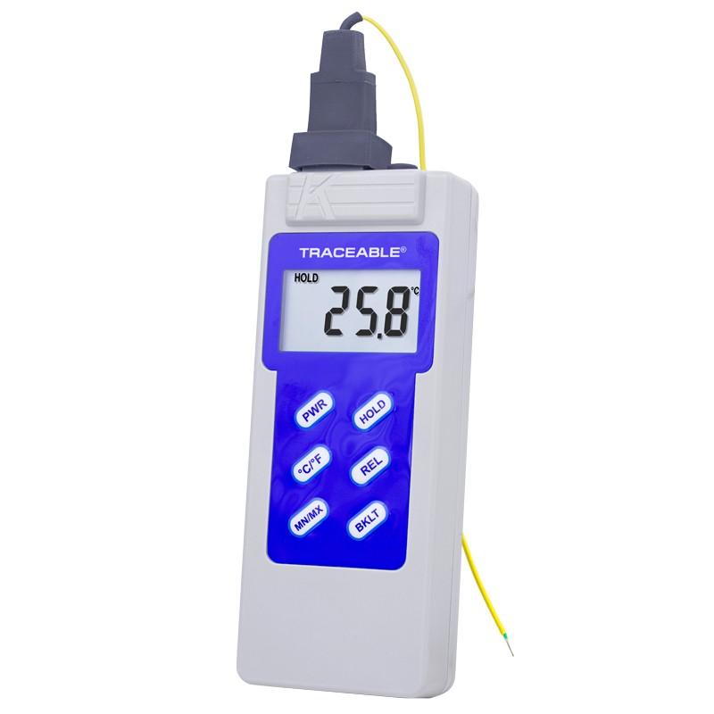 Fisherbrand Traceable Digital Thermometers with Short Sensors Dual scale;