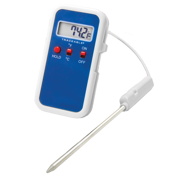 Control Company Traceable Waterproof Food Thermometer with Holders