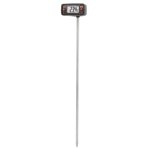 Traceable Remote Probe Digital Thermometer with Calibration; 1 Extra-Long  Stainless Steel Probe