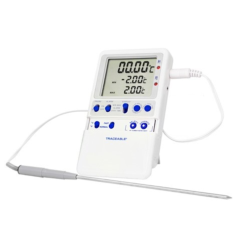 White Plastic Refrigerator Thermometer - Accurately Monitor