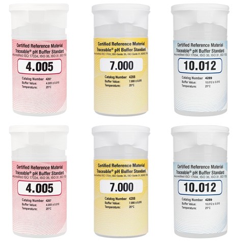 4290 Traceable One-Shot  pH Buffer Standards (CRM) 6-Pack Assortment