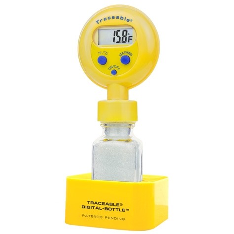 Traceable Refrigerator/Freezer Digital Thermometer with Bottle Probe