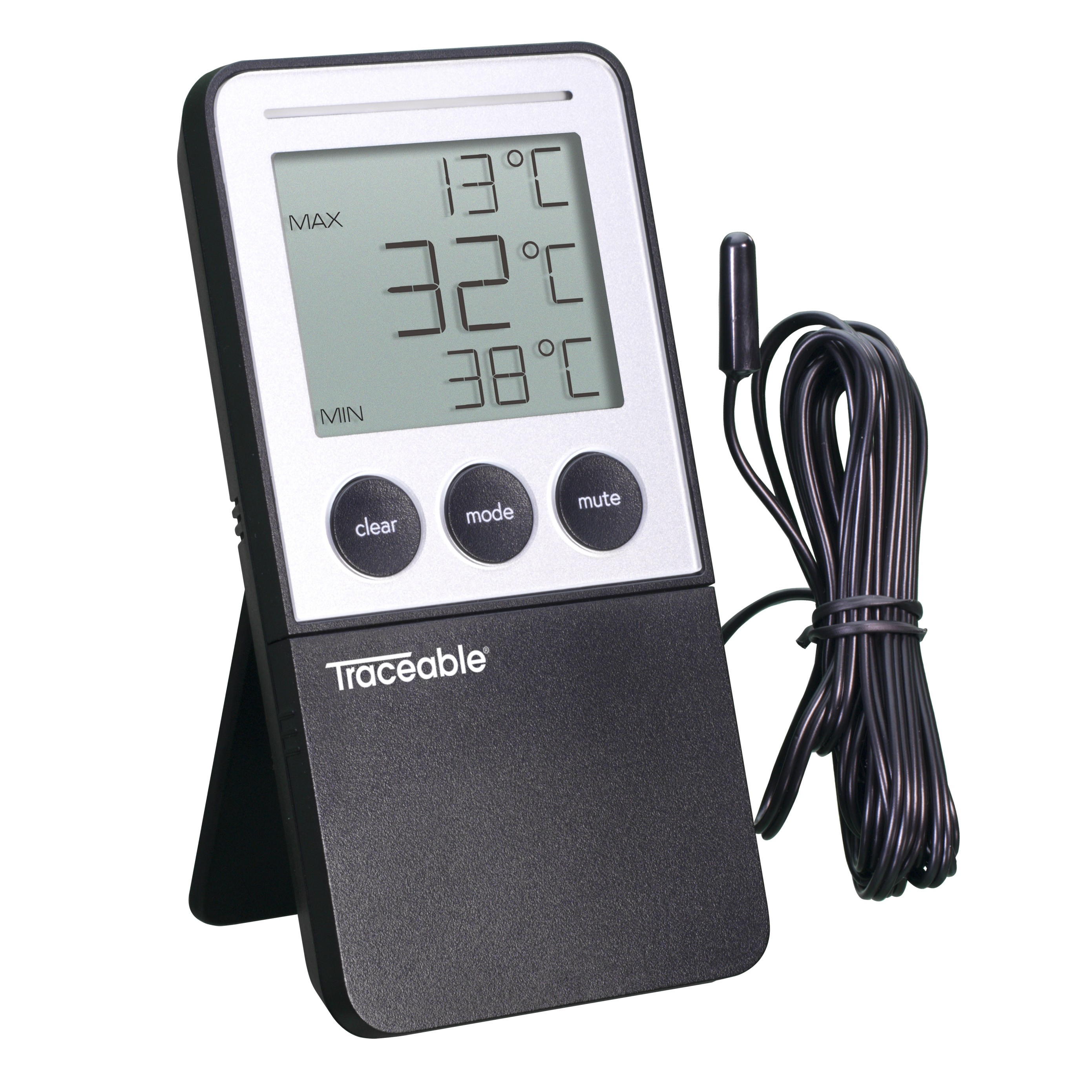 Digital Thermometer with 10-foot Temperature Sensor Probe