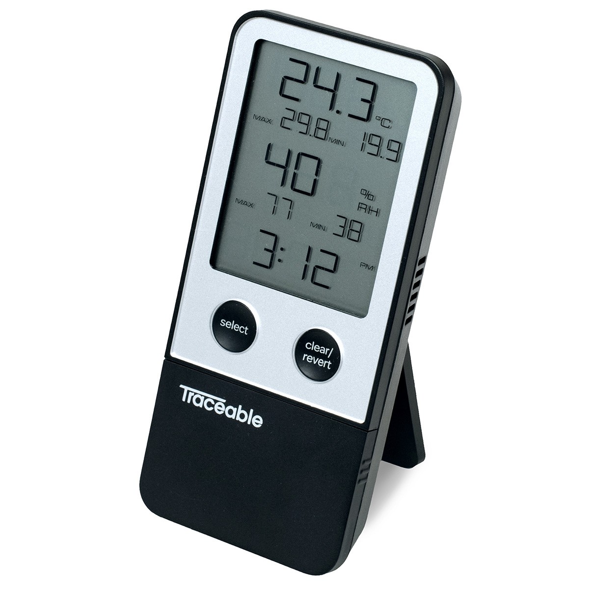 6550 Traceable Thermohygrometer with Clock