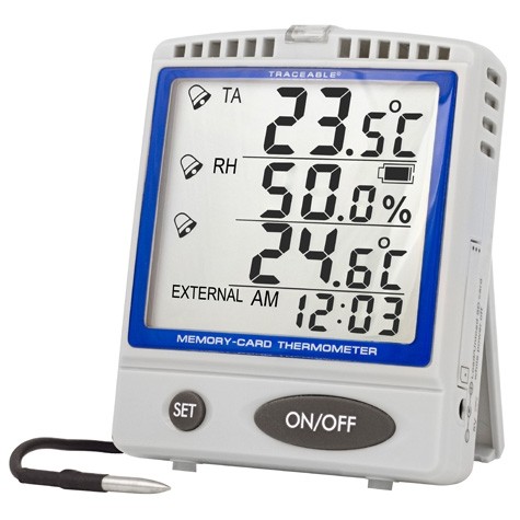Control Company Digital Thermometers with Stainless-Steel Probe on