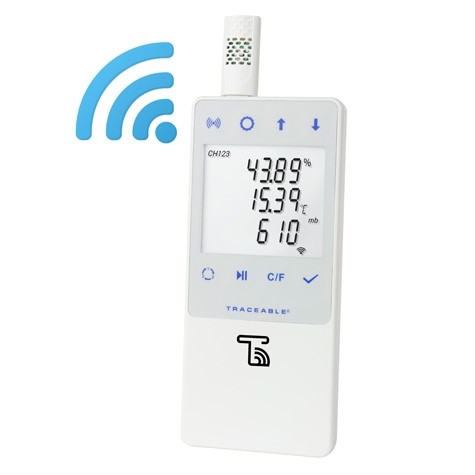 Traceable® Barometric/Temperature/Humidity WIFI Data Logger compatible with TraceableLIVE® Cloud Service