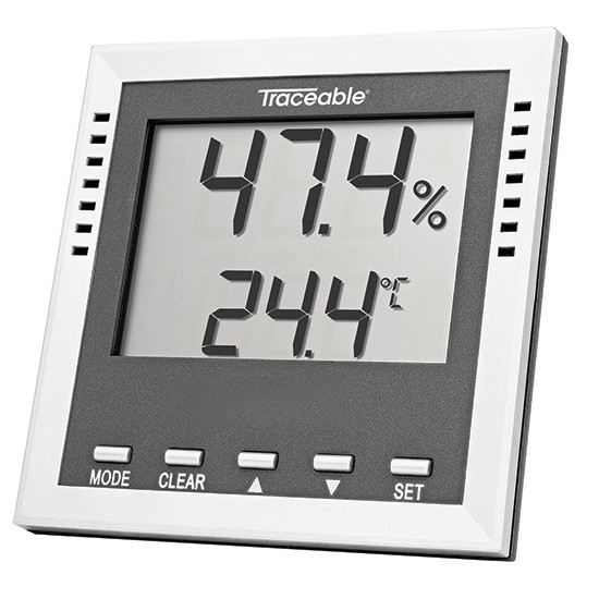 Humidity- Dew-Point-Wet-Bulb- Traceable Thermometer Alarm