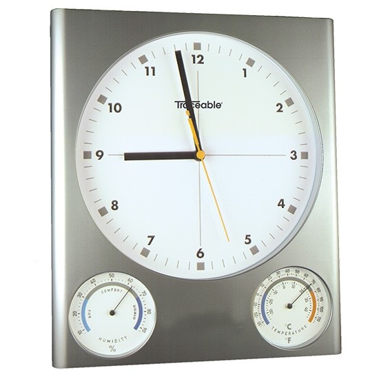 Temperature Humidity Traceable Clock