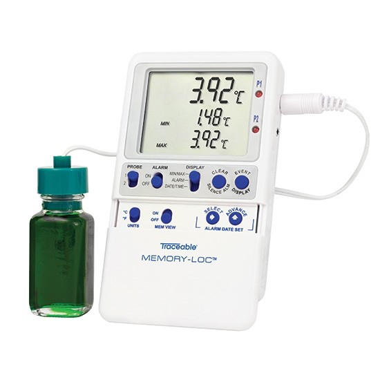 Memory-Loc   Refrigerator/Freezer Datalogging Traceable Thermometer