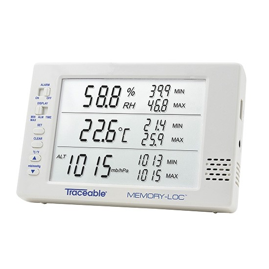 Memory-Loc  Datalogging Traceable Barometer