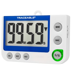 Flashing LED Alert Big-Digit Traceable Alarm Timer