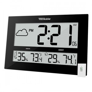 GIANT-DIGITS   Radio Atomic Traceable Clock with Remote Sensor