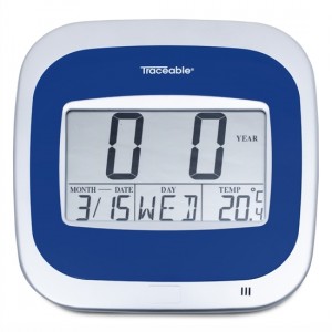 Calendar Thermometer Traceable® Clock