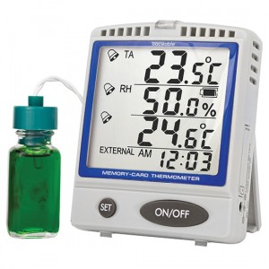 Memory-Card Refrigerator/Freezer Bottle Traceable Thermometer