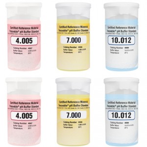 4890 Traceable COLOR One-Shot pH Buffer Standards (CRM) 6-Pack Assortment