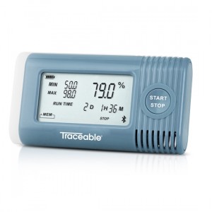Traceable® Temperature/Humidity  Bluetooth Data Logger compatible with TraceableGO™ App  and TraceableLIVE® Cloud Service ; Ambient Sensor