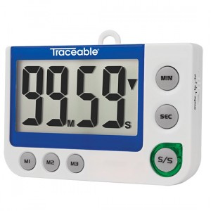 Flashing LED Alert Big-Digit Traceable Alarm Timer
