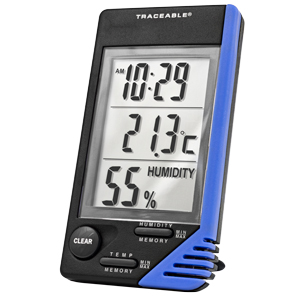 4040 Traceable® Thermometer/Clock/Humidity Monitor