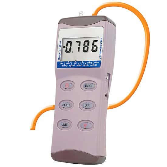 Digital Manometer; ±15 psi