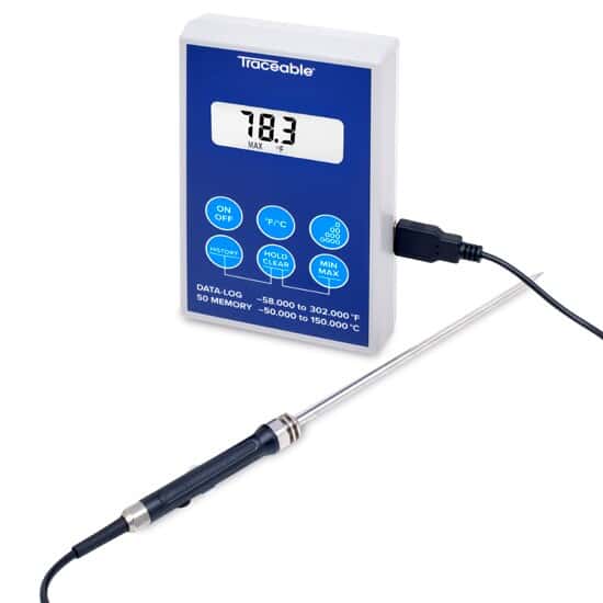 Scientific Thermistor Thermometer with USB Probe