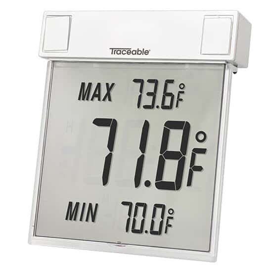 Big-Digit See-Thru Digital Thermometer; Fahrenheit
