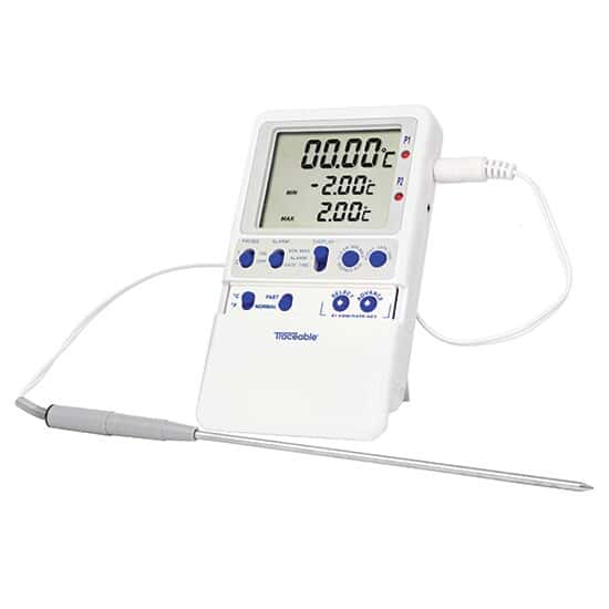 Extreme-Accuracy Digital Thermometer, 0°C; 1 Stainless Steel Probe