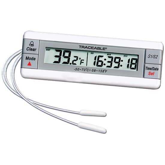 Two-Channel Digital Thermometer; 2 Wire Probes