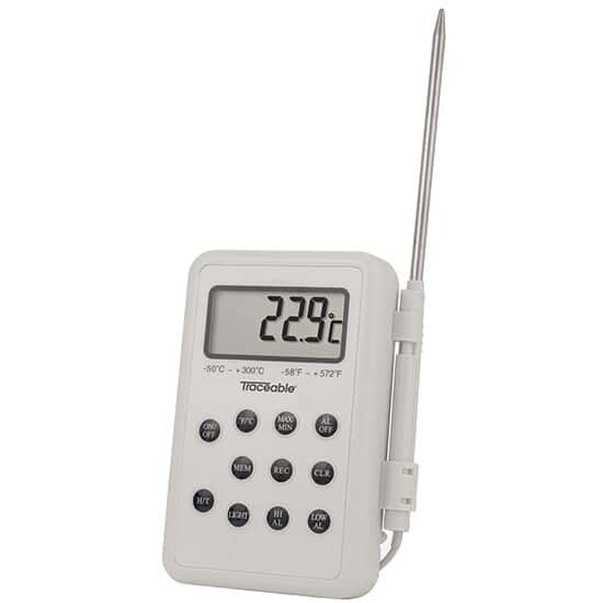 Water-Resistant Data Logging Thermistor Thermometer