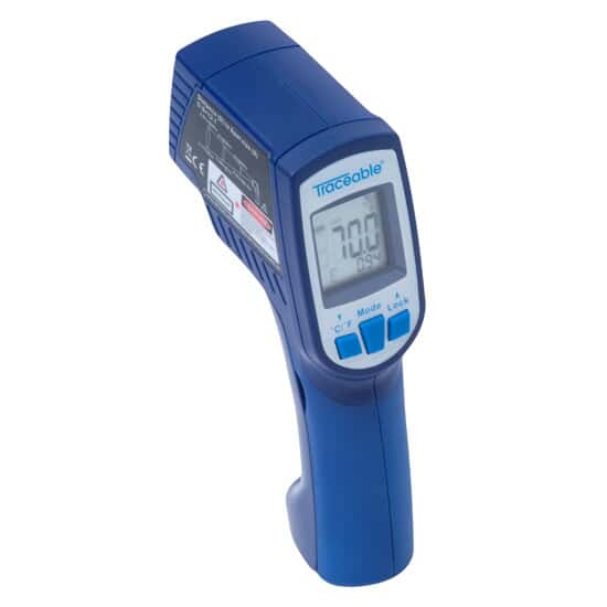 Circle Laser Infrared Thermometer with Type K Probe; Adjustable Emissivity - Image 5