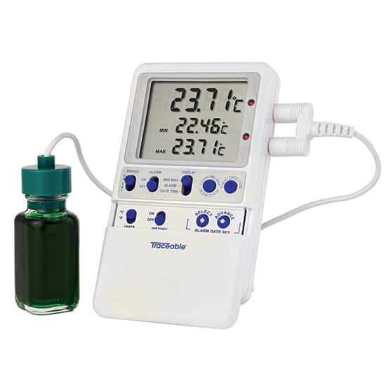 High-Accuracy Refrigerator/Freezer Digital RTD Thermometer; 1 Bottle Probe