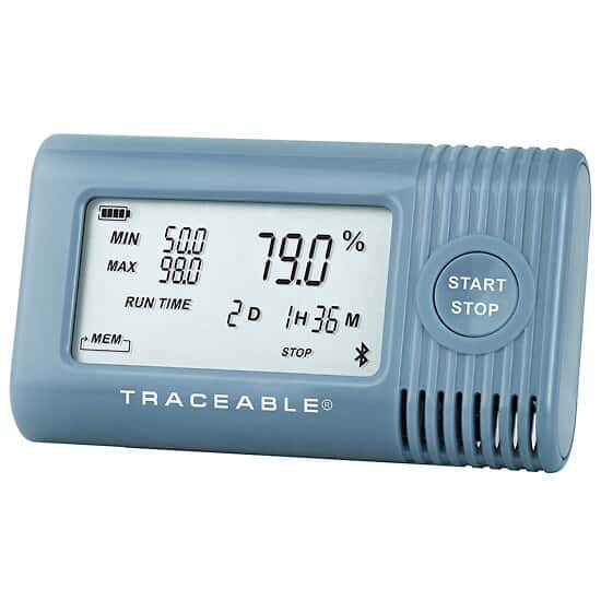 Temperature Bluetooth® Enabled Data Logger Compatible with TraceableGO™ App; Ambient Sensor