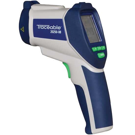 Professional Data Logging Dual-Laser IR Thermometer, Thermocouple Probe Input, 50:1 - Image 3