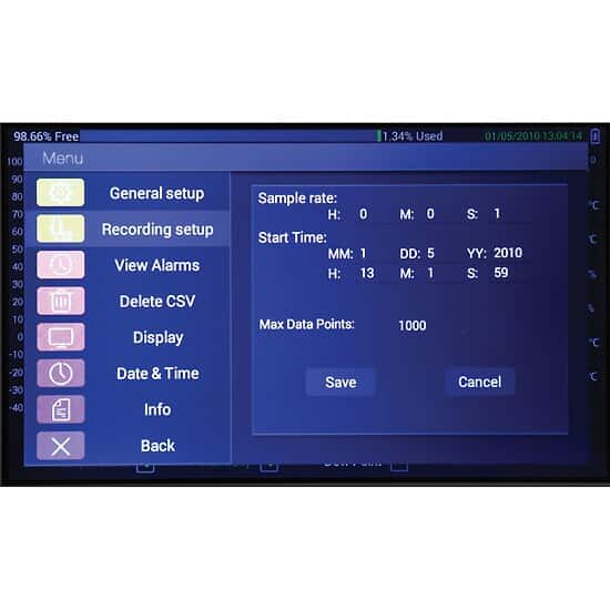 Temperature/Humidity Touchscreen Recorder - Image 4