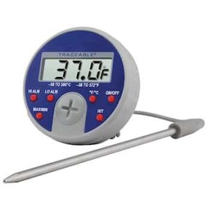 Traceable® Deluxe Remote-Probe Digital Thermometer with Calibration
