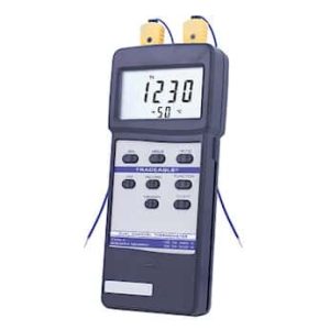 Traceable® Large-Display Dual-Channel Thermocouple Thermometer with Calibration