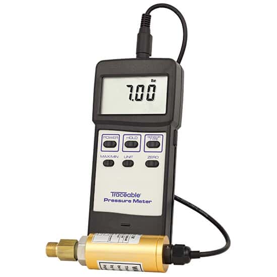 Pressure/Vacuum Gauge; -14.7 to 725 psi