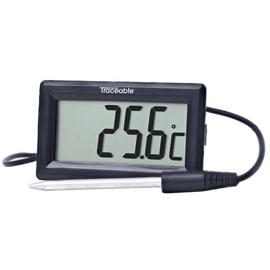 Panel-Mount Remote-Probe Digital Thermometer with Calibration