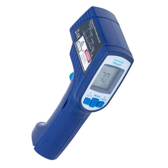 Circle Laser Infrared Thermometer with Type K Probe; Adjustable Emissivity - Image 6