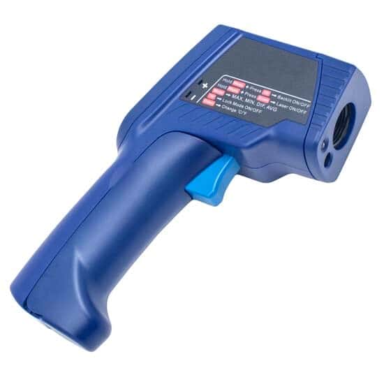 Circle Laser Infrared Thermometer with Type K Probe; Adjustable Emissivity - Image 8