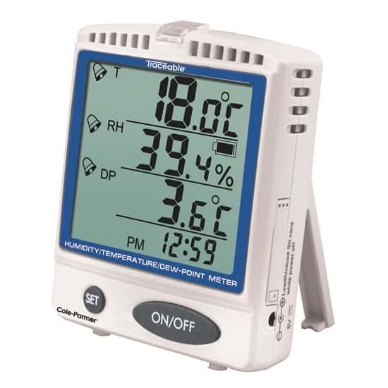 Digital Thermohygrometer with Dew Point and Memory Card - Image 2