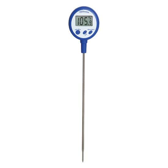 Shock/Water-Resistant Thermometer, Integrated Probe