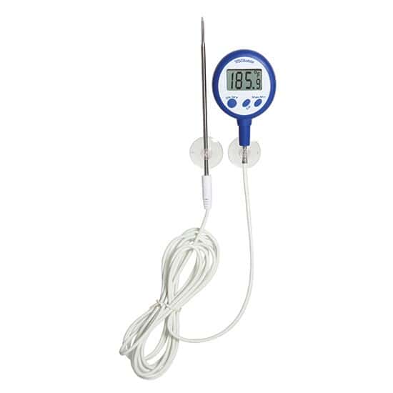 Shock/Water-Resistant Digital Thermometer, Cabled Probe